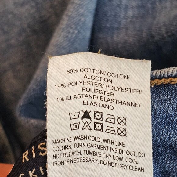 Lucky Brand Jeans Women 00/24 25x27 Mid Rise Super Skinny Ava Blue Denim Stretch - Picture 7 of 12